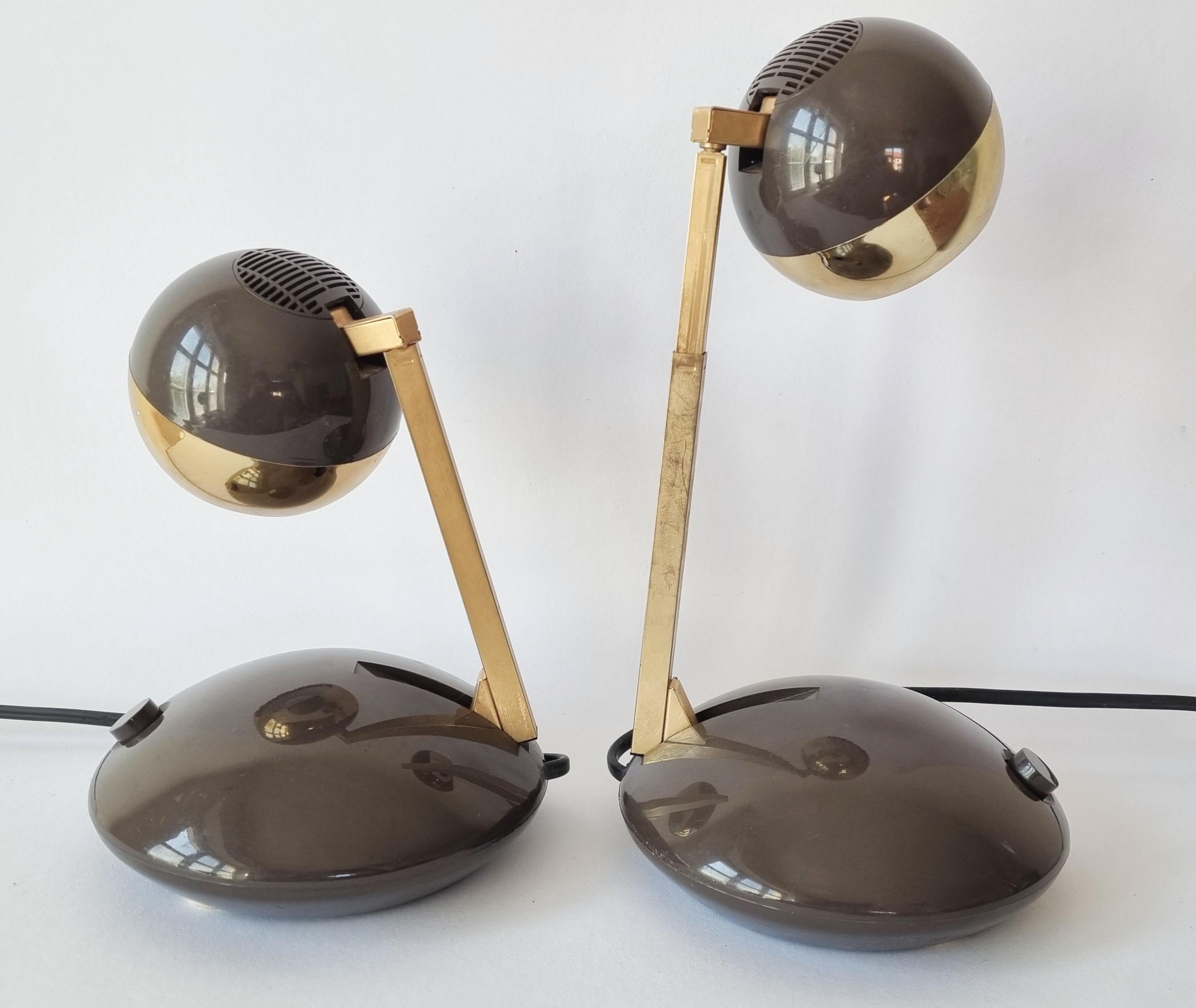 Pair of Midcentury Telescope Table Lamps Eichhoff Werke, Germany, 1970s For Sale 5