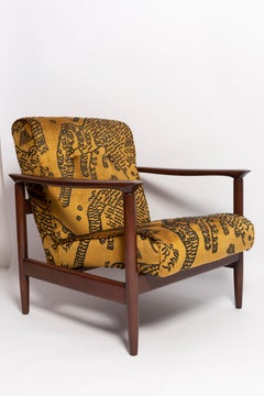 Paar Tiger-Samt-Sessel aus der Mitte des Jahrhunderts, GFM 142, Edmund Homa, Europa, 1960er Jahre
