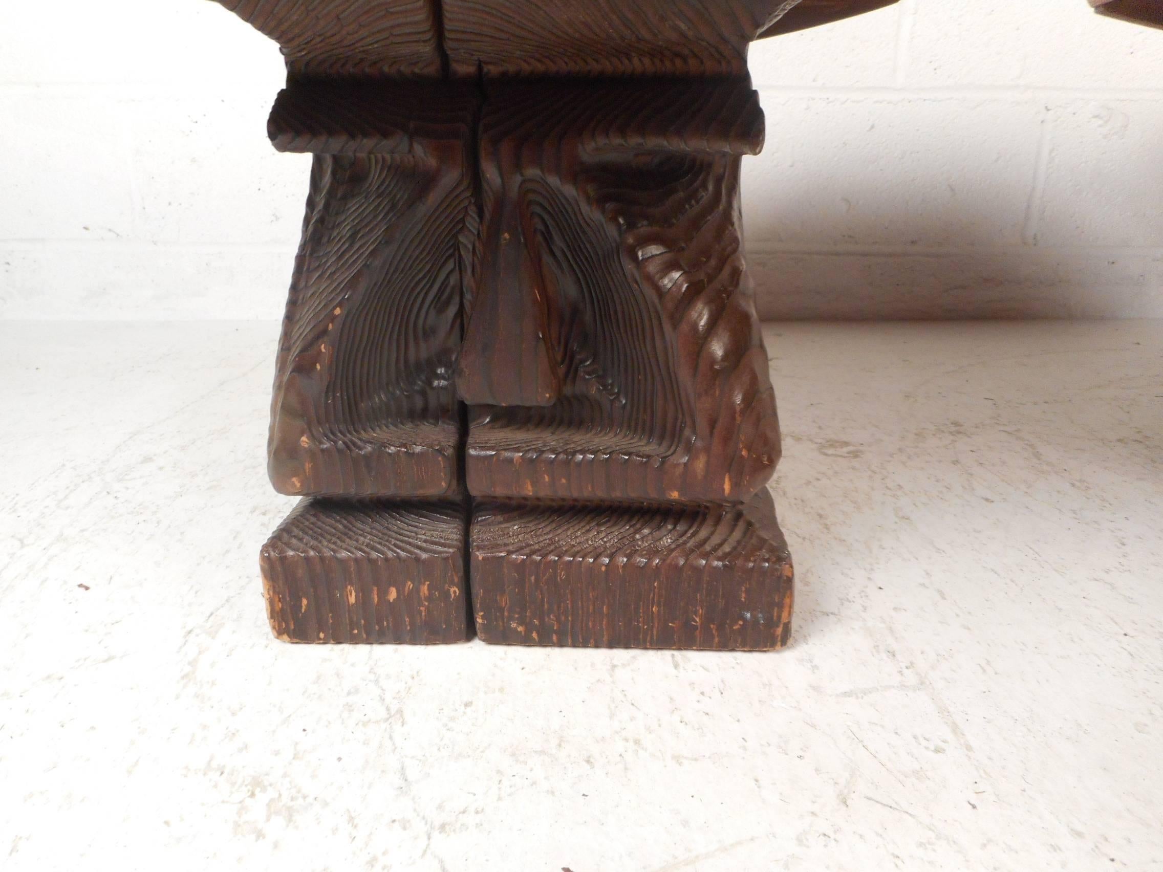 Pair of Midcentury TOTEM End Tables by Witco 1