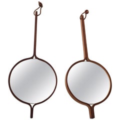 Pair of Midcentury Vanity Mirrors in Teak by Hans Agne Jakobsson