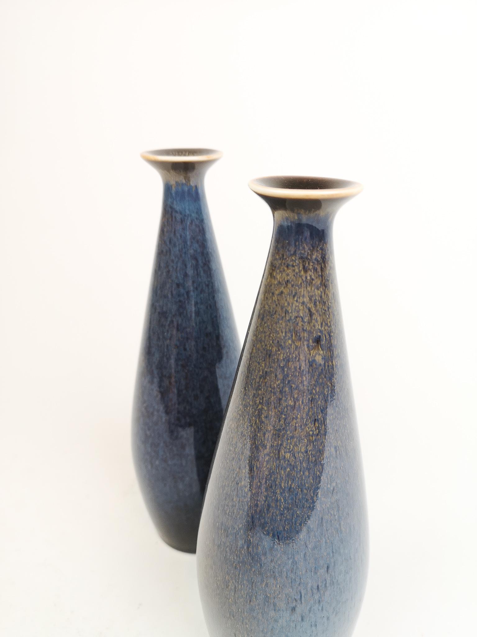 Pair of Midcentury Vases Rörstrand by Carl Harry Stålhane, Sweden In Good Condition In Hillringsberg, SE