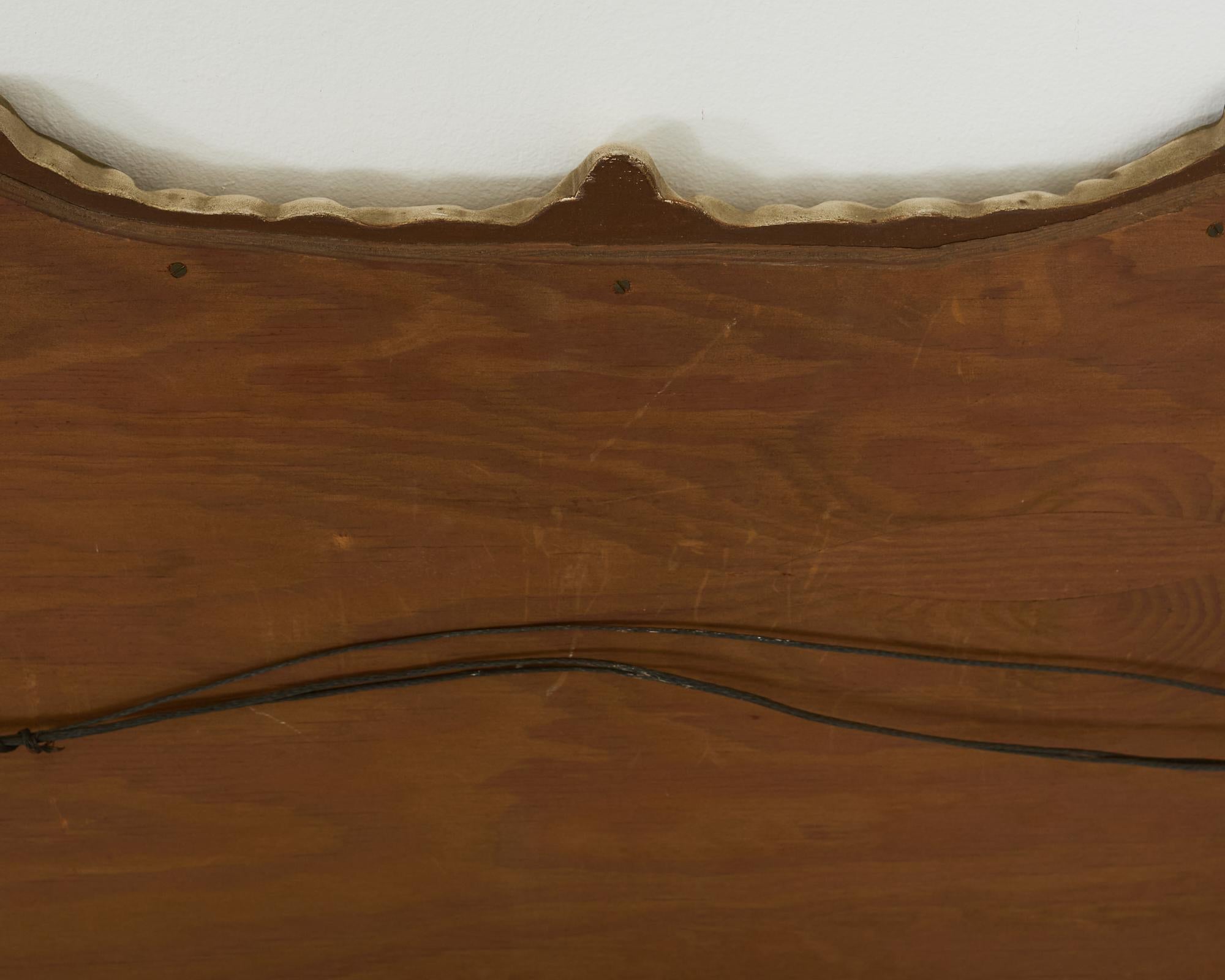 Pair of Midcentury Venetian Style Lacquered Cartouche Mirrors For Sale 10