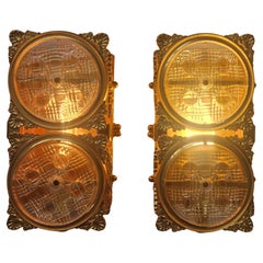 Pair of Midcentury Very Rare Wall Lamps M. P. R., Sweden, 1960s