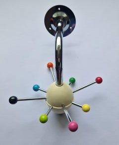 Pair of Midcentury Wall Coat Racks Sputnik, Tecno, Italy, 1970s