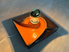 Coppia di lampade da parete o da soffitto PAN del Medioevo, ceramica, Germania, anni '70