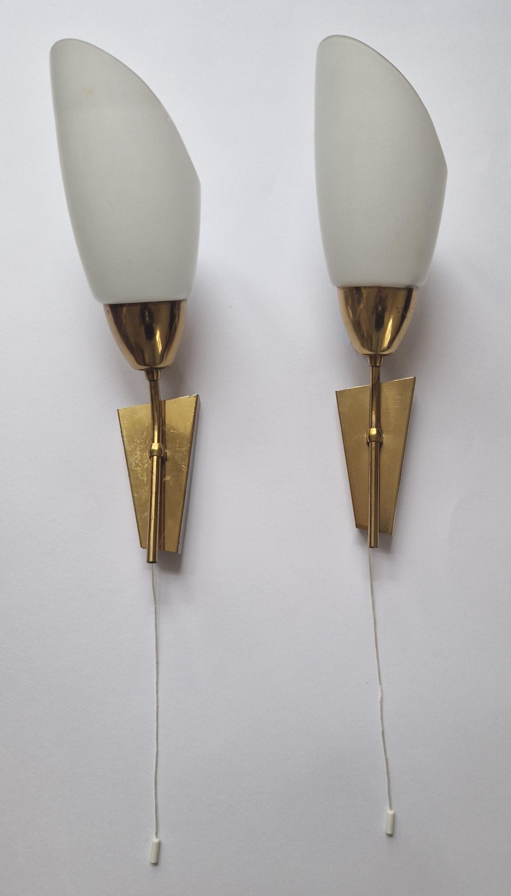 Paire de lampes murales du milieu du siècle Kamenicky Senov, 1970 en vente 1