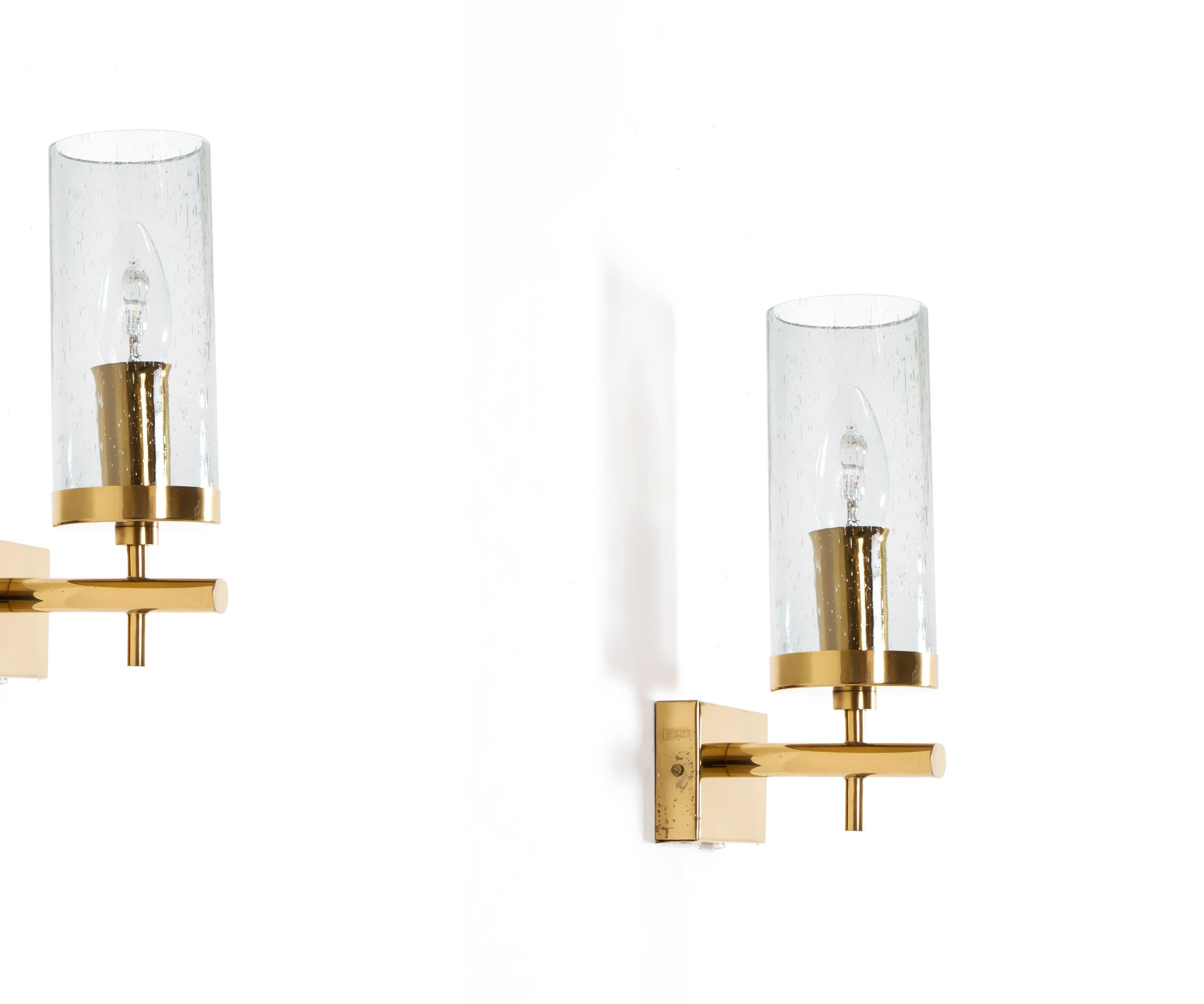 Mid-Century Modern Pair of Midcentury Wall Lights by Bison, Norway, 1960s For Sale