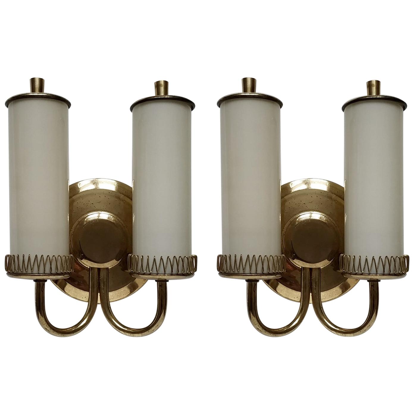 Pair of Midcentury Wall Lights For Sale at 1stDibs