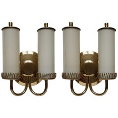 Pair of Midcentury Wall Lights Sconces by Paavo Tynell, 1950s