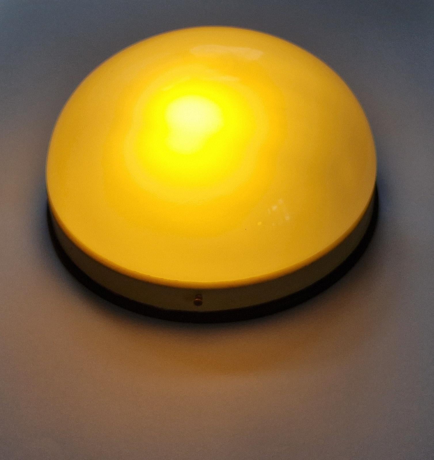 Pair of Midcentury Wall or Ceiling Lamps, Flush Mount, 1950s For Sale 6