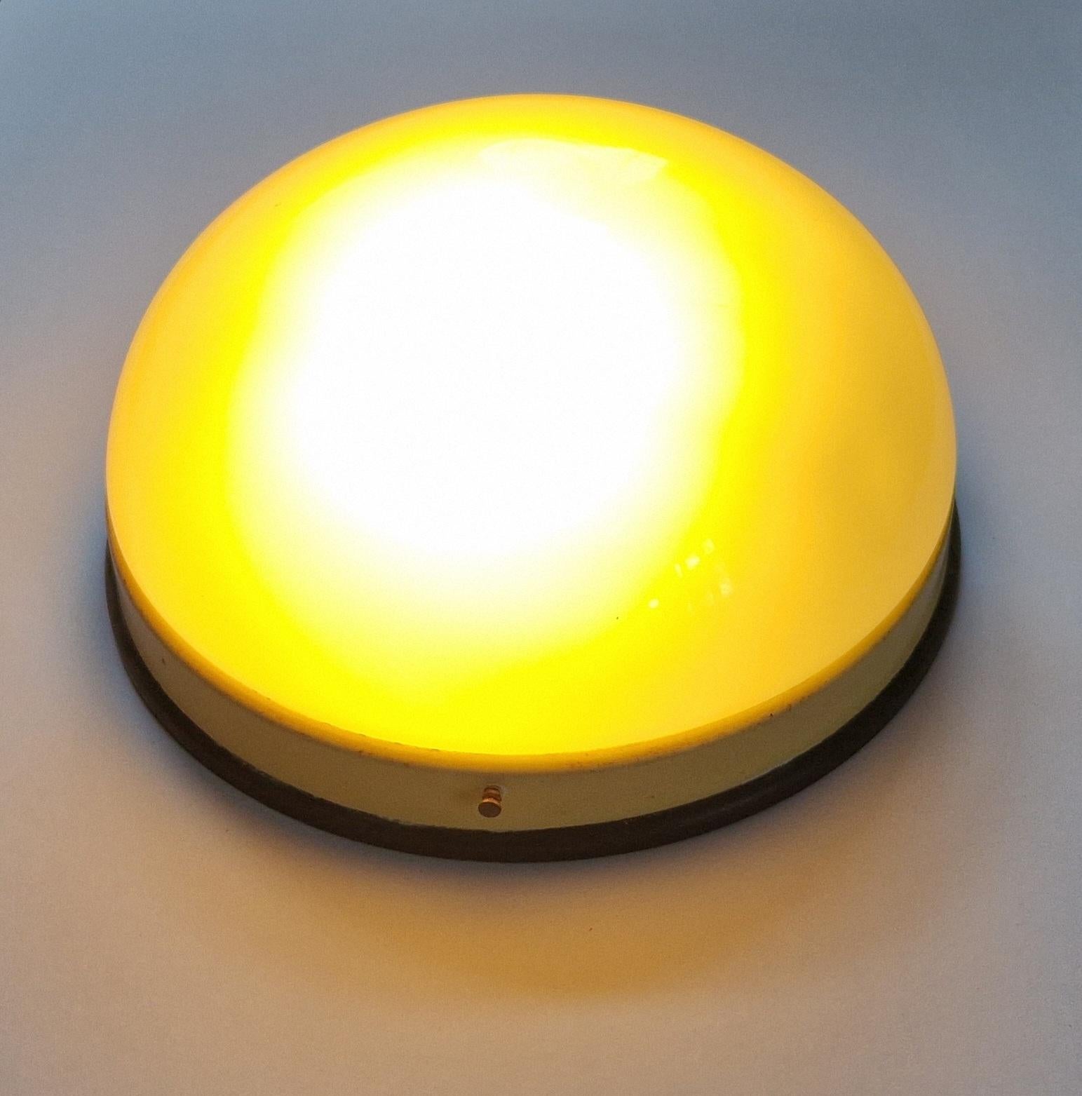 Pair of Midcentury Wall or Ceiling Lamps, Flush Mount, 1950s For Sale 7