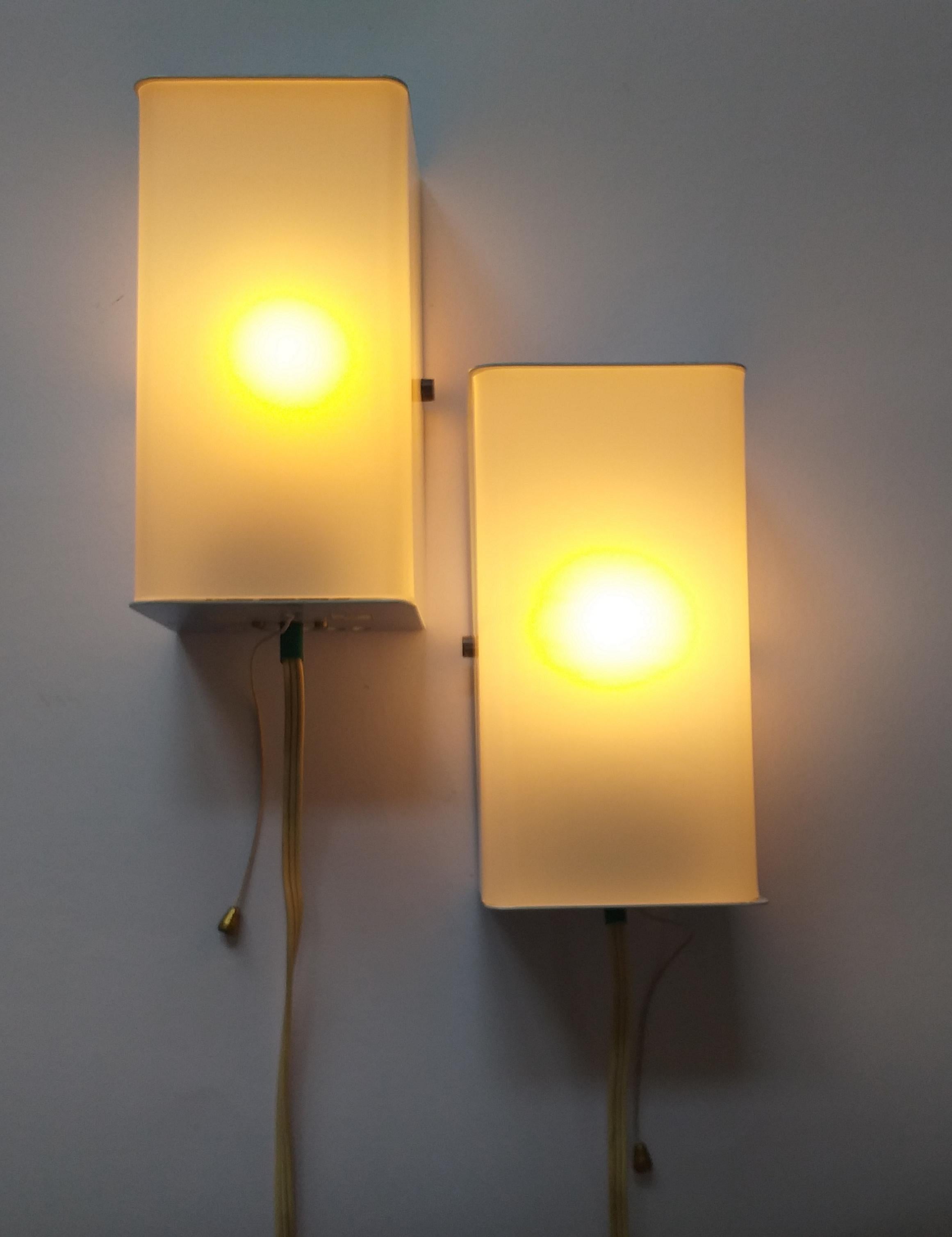 Pair of Midcentury Wall or Table Lamps, Pokrok, 1970s For Sale 2