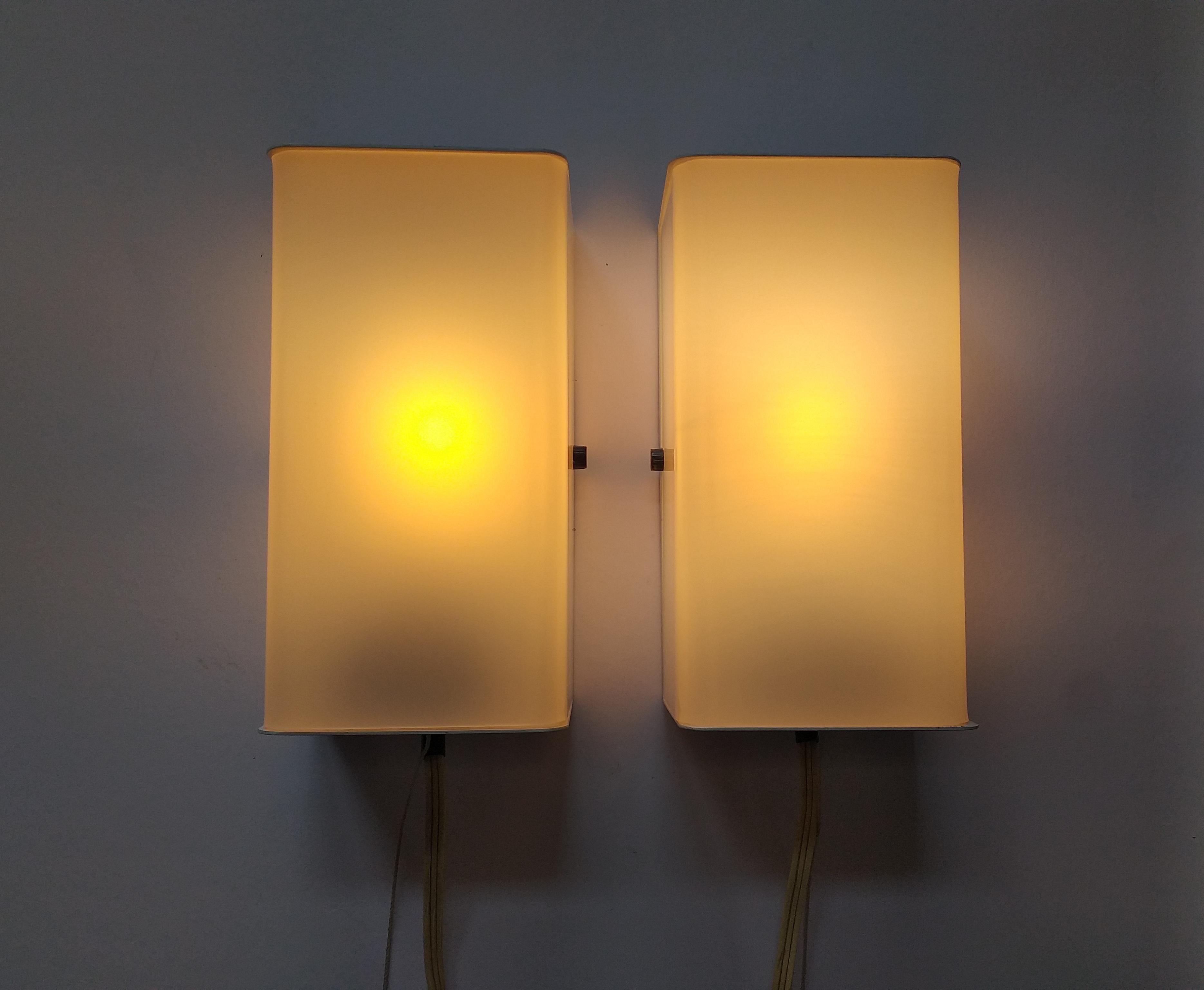 Pair of Midcentury Wall or Table Lamps, Pokrok, 1970s For Sale 3