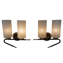 Pair of Midcentury Wall Sconces by Maison Arlus