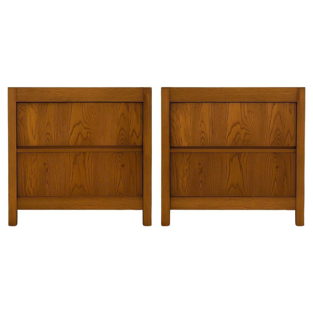 Pair of Midcentury Walnut Nightstands, from Huxley collection by Thomasville For Sale
