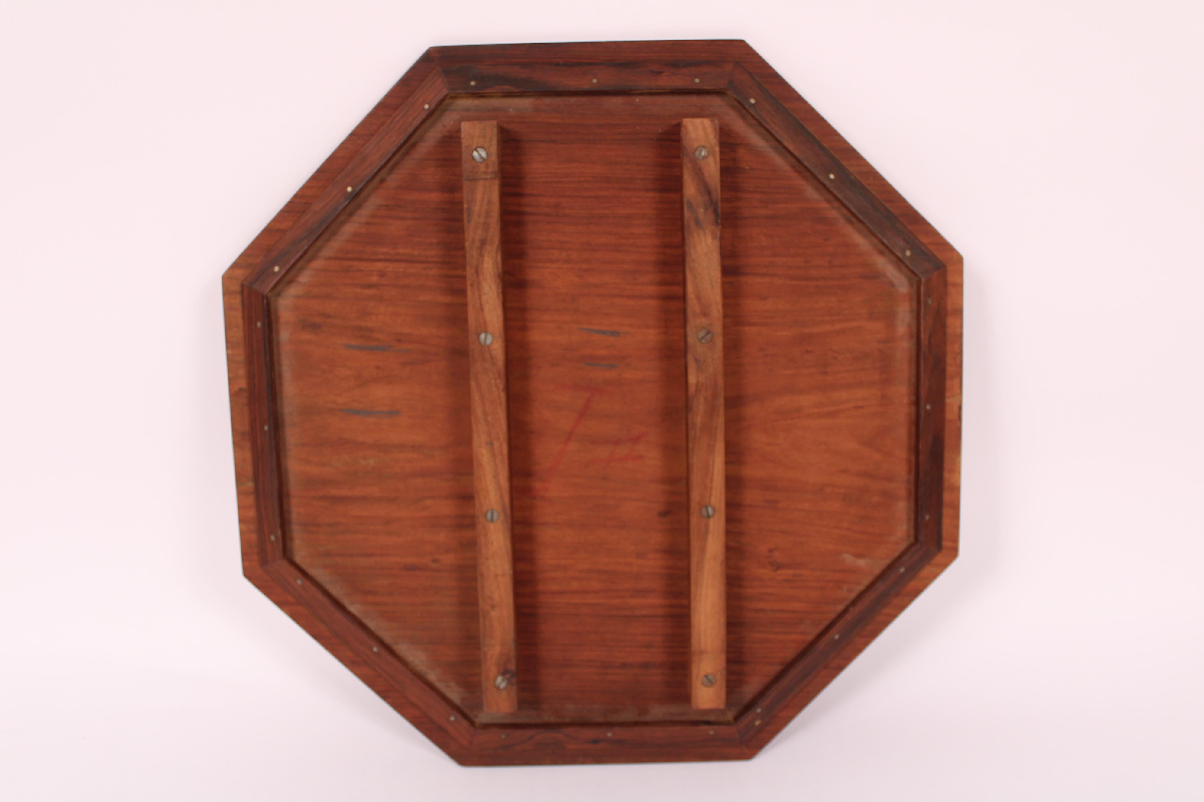 Pair of Middle Eastern Bone Inlaid Octagonal Side Tables 8