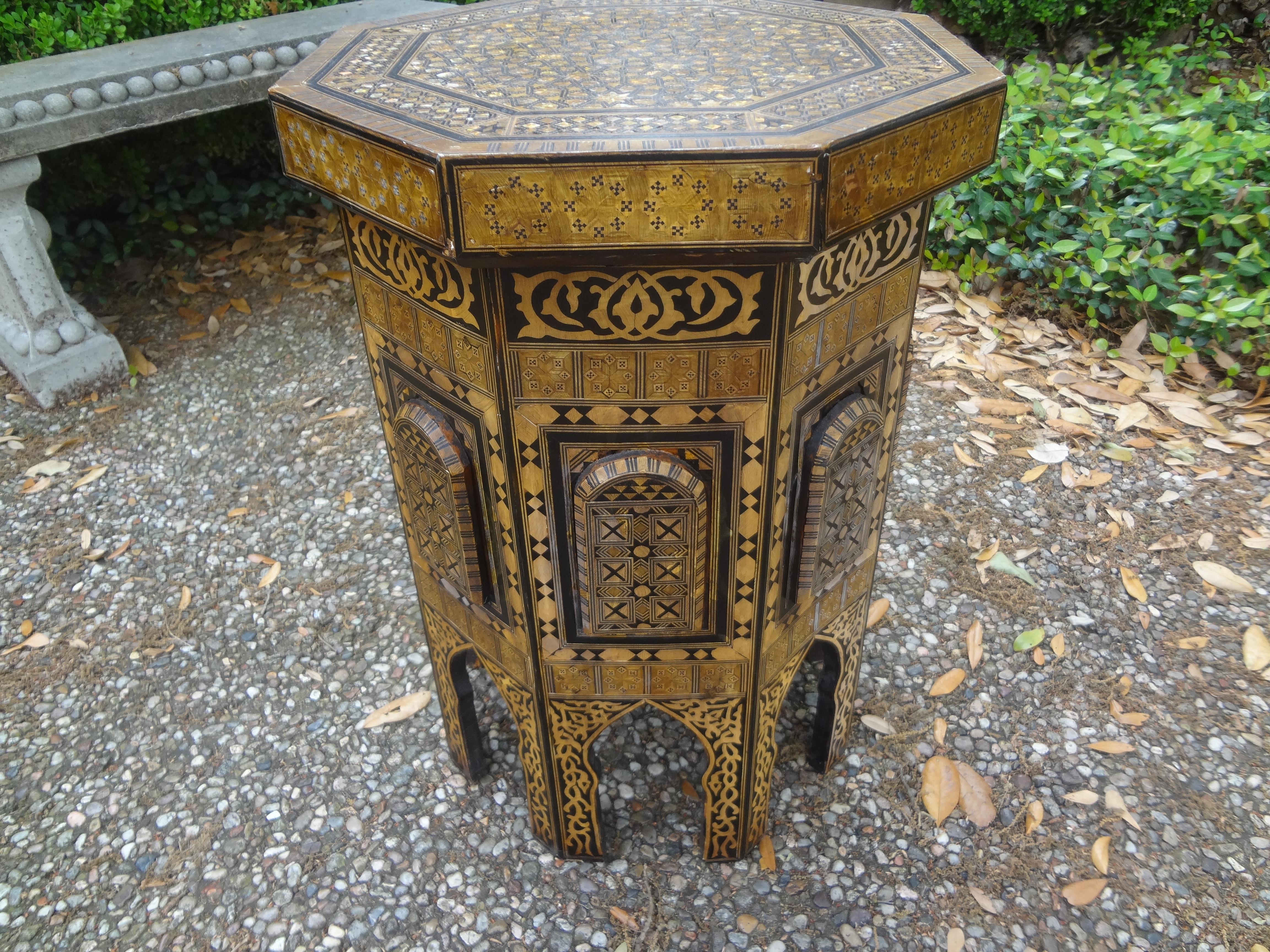 Pair of Middle Eastern Moorish Style Tables For Sale 2