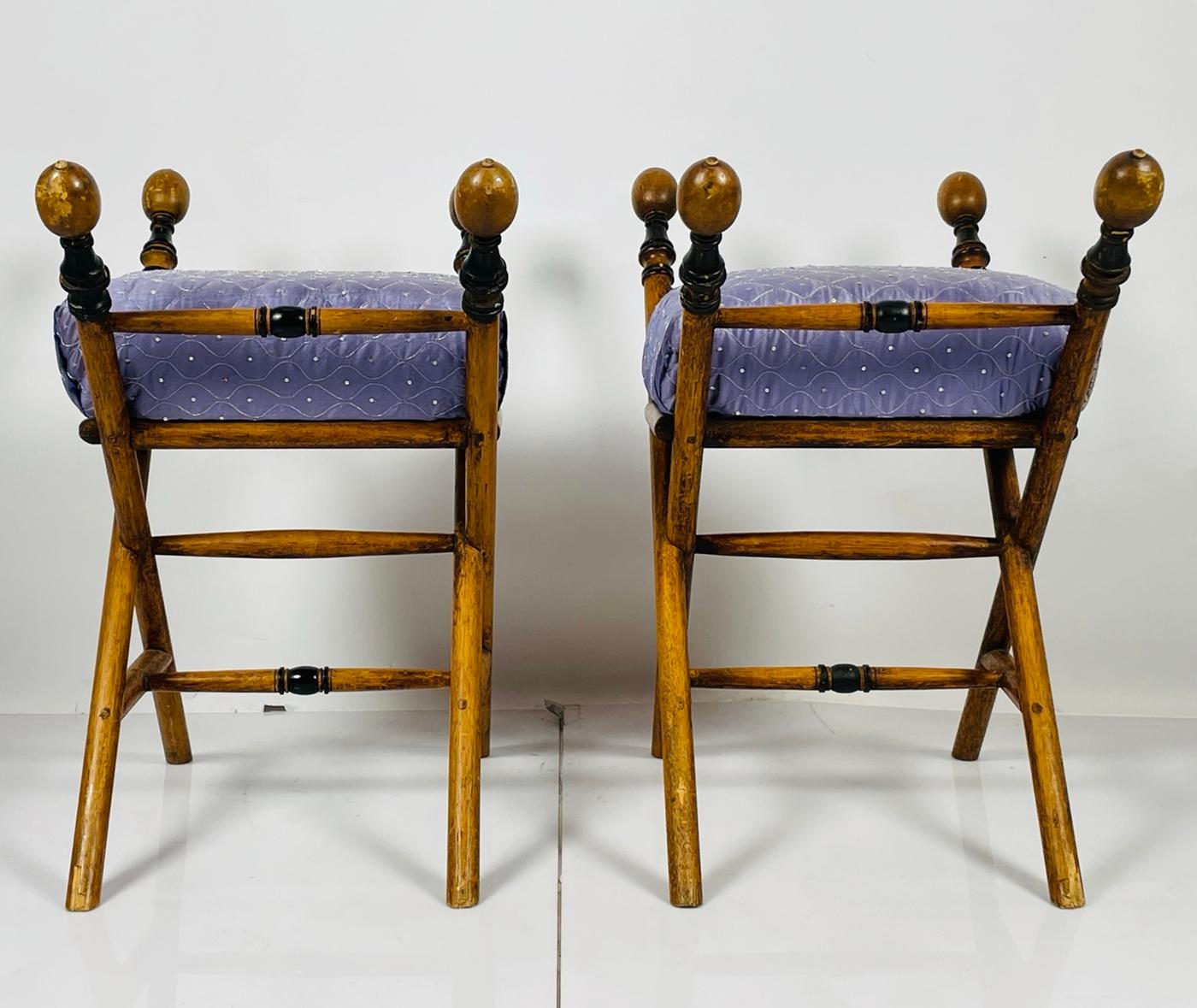 Islamic Pair of Middle Eastern Style Stools/Benches For Sale