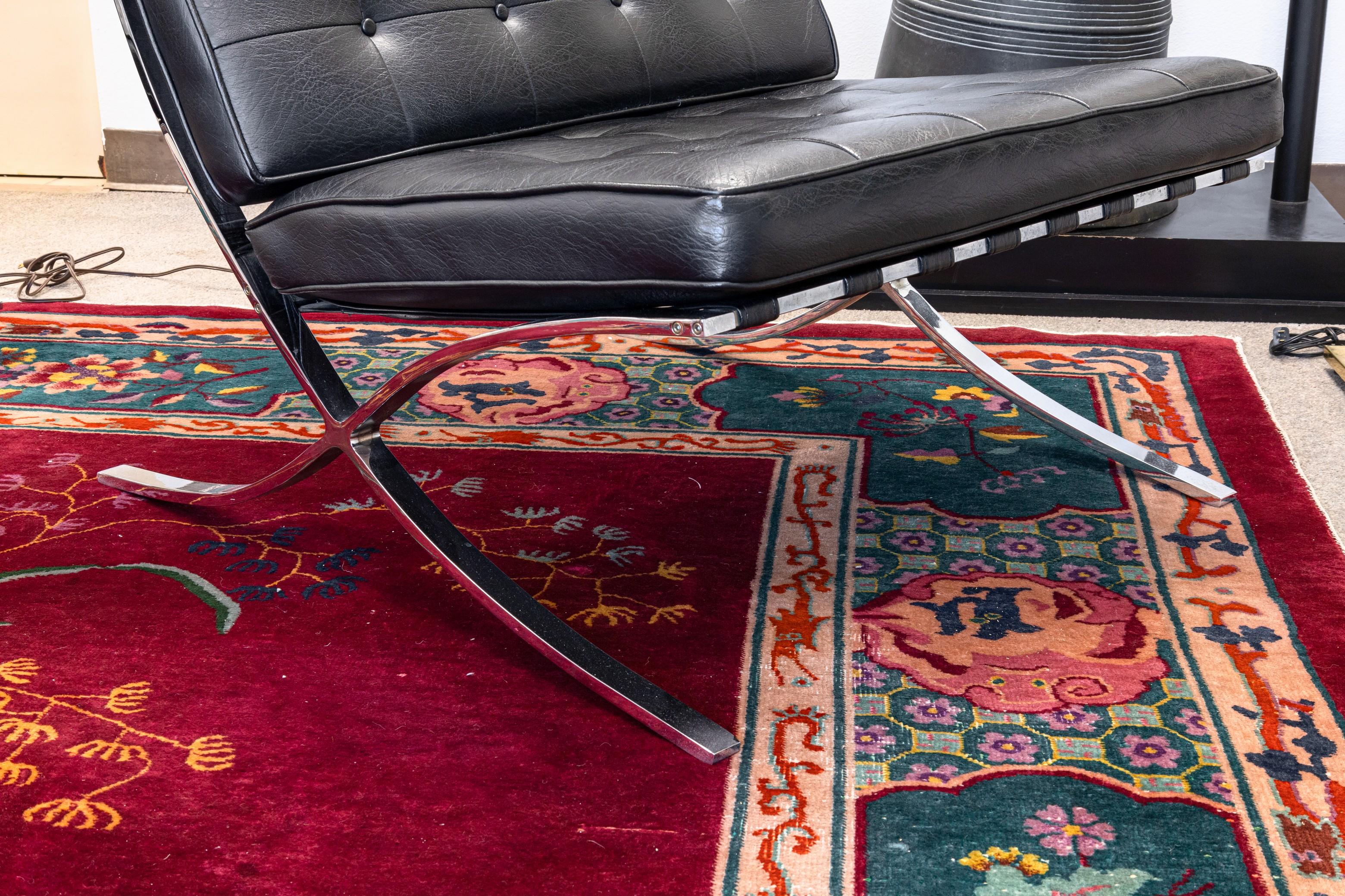 Paire de chaises longues de style Barcelone mi-siècle moderne Mies van Der Rohe en vente 6