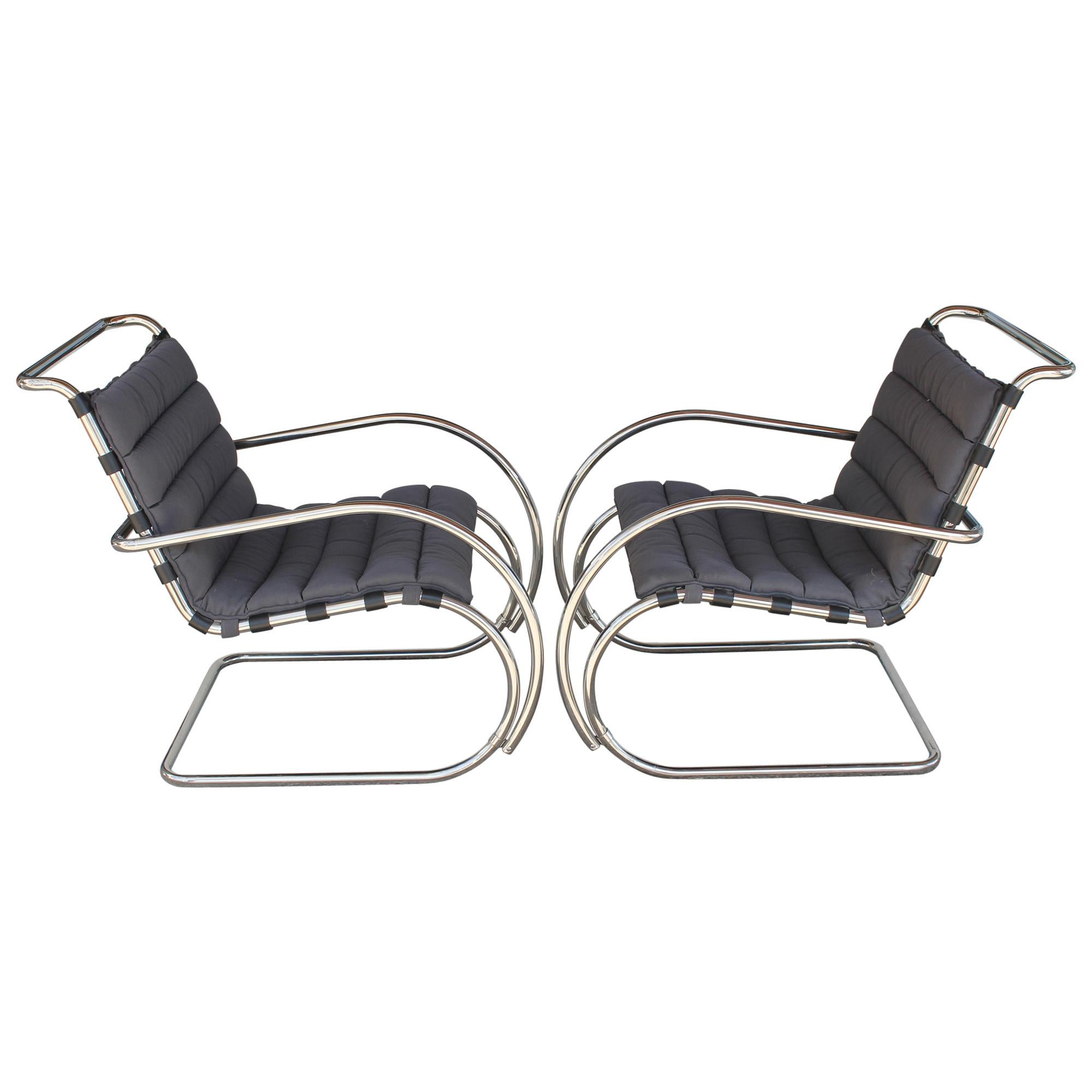 Pair of Mies van der Rohe Mr Lounge Chairs for Knoll
