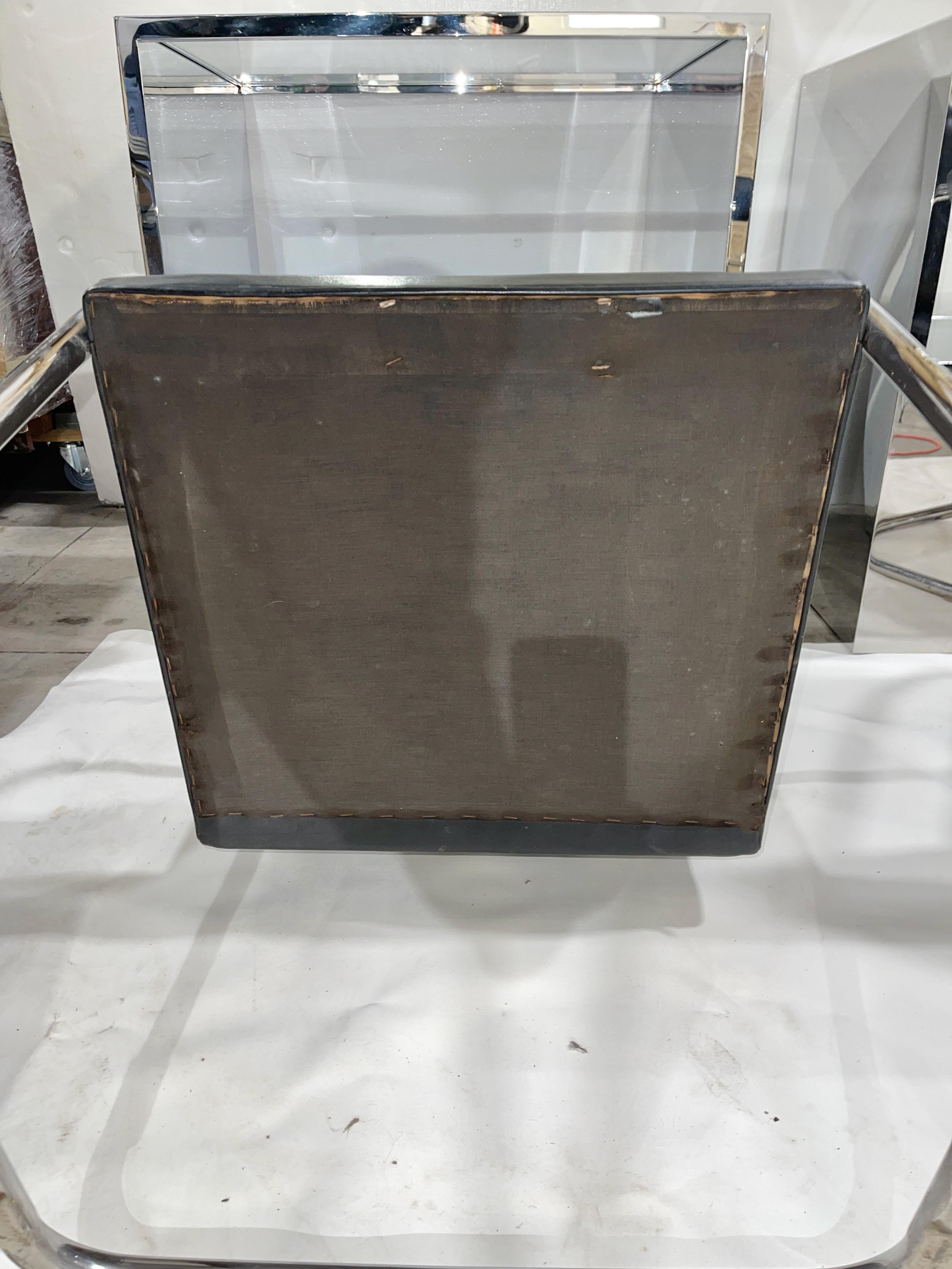 Pareja de sillas Mies van der Rohe Tubular Chrome Brno de Knoll en venta 9