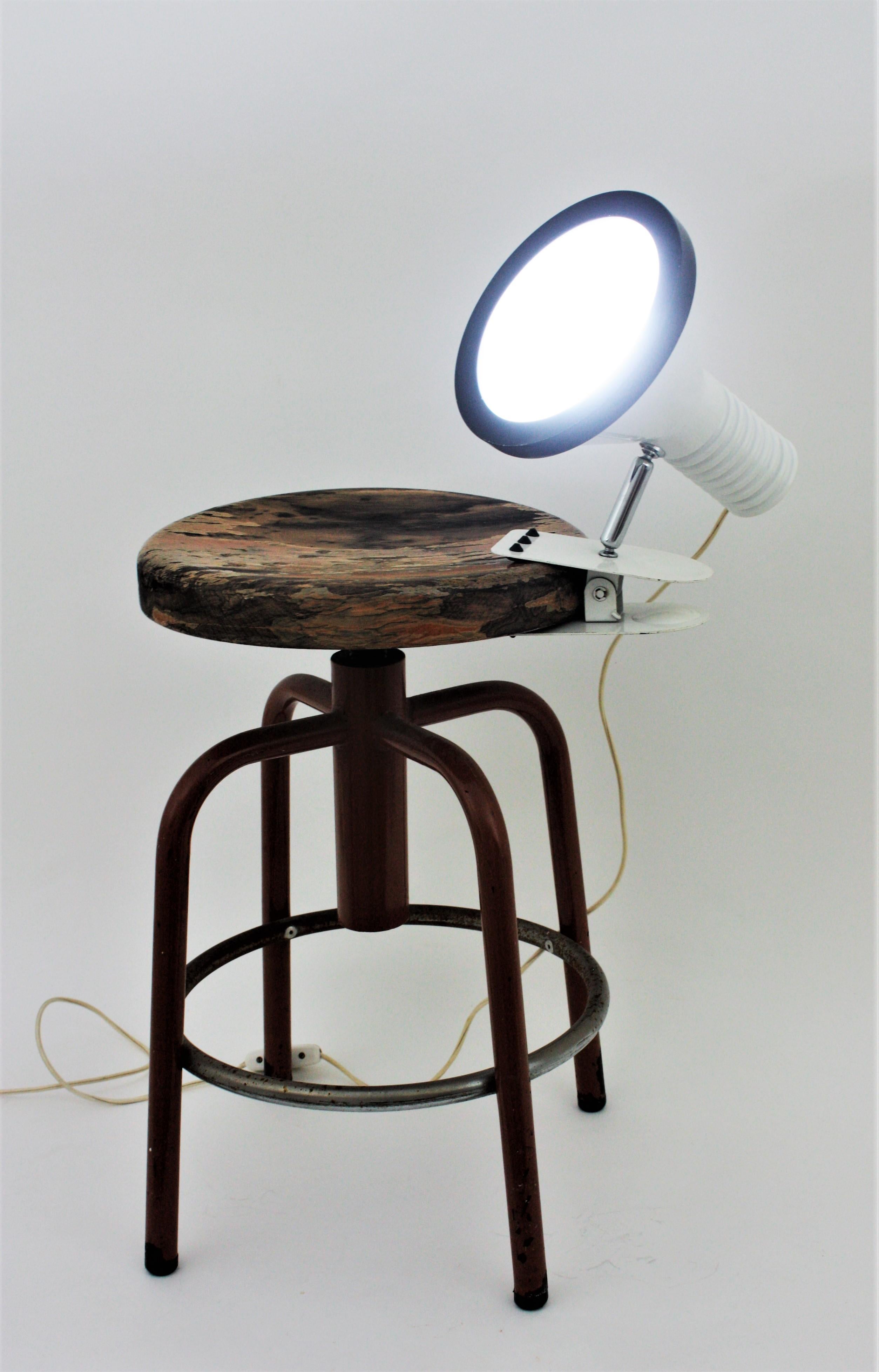 Paire de lampes  pince de table ou murale Miguel Mil Tramo en vente 1