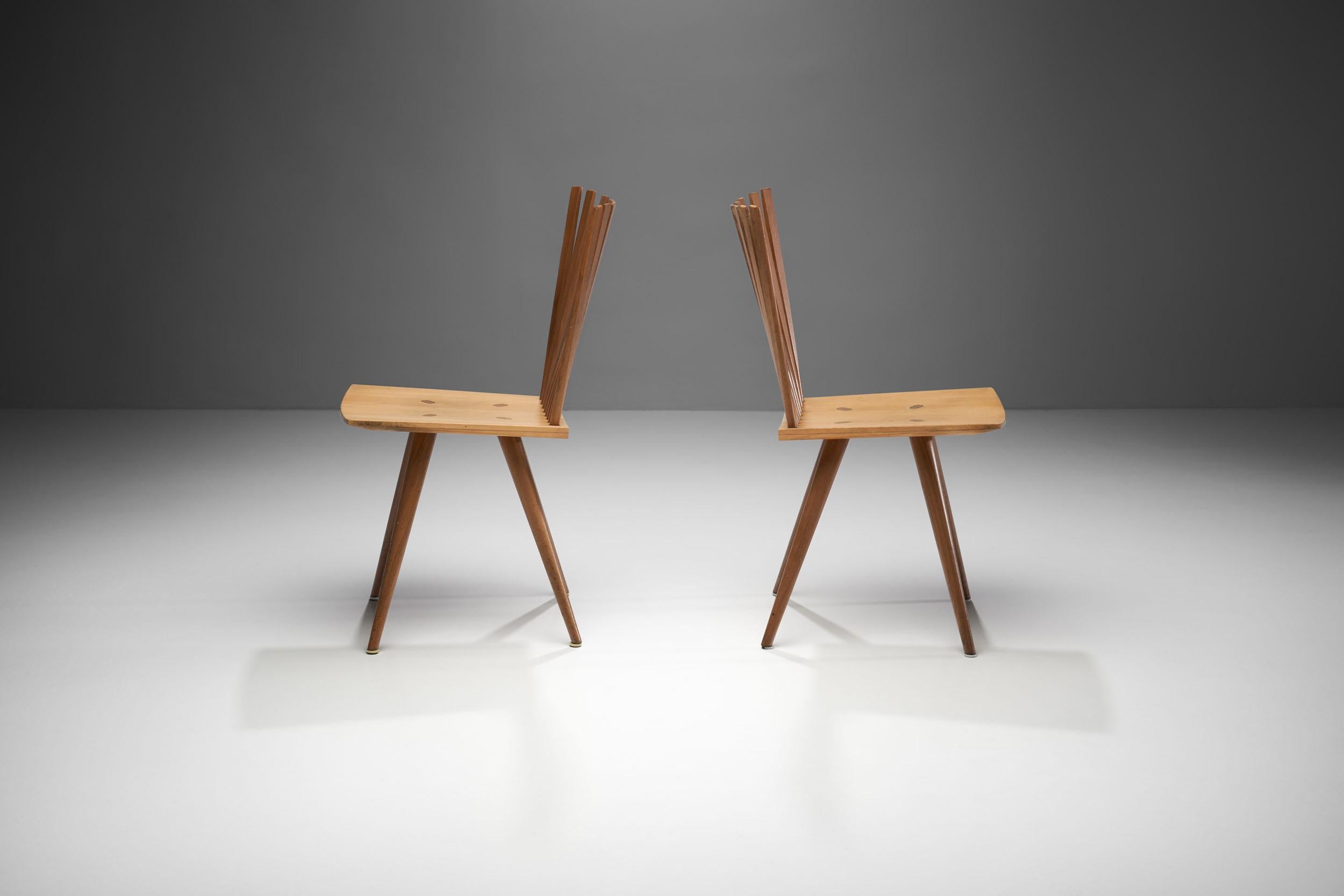 Late 20th Century Pair of 'Mikado' Chairs by Johannes Foersom and Peter Hiort-Lorenzen of Nutwood
