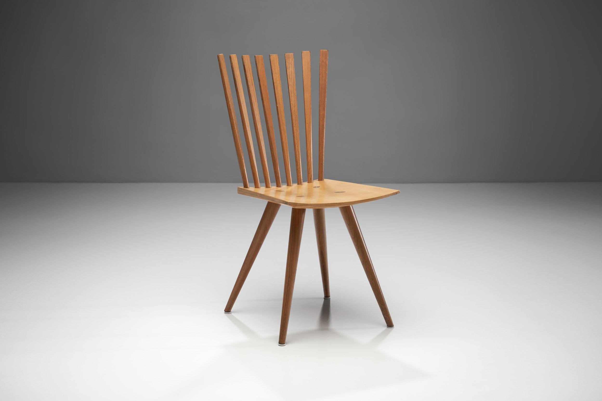 Beech Pair of 'Mikado' Chairs by Johannes Foersom and Peter Hiort-Lorenzen of Nutwood