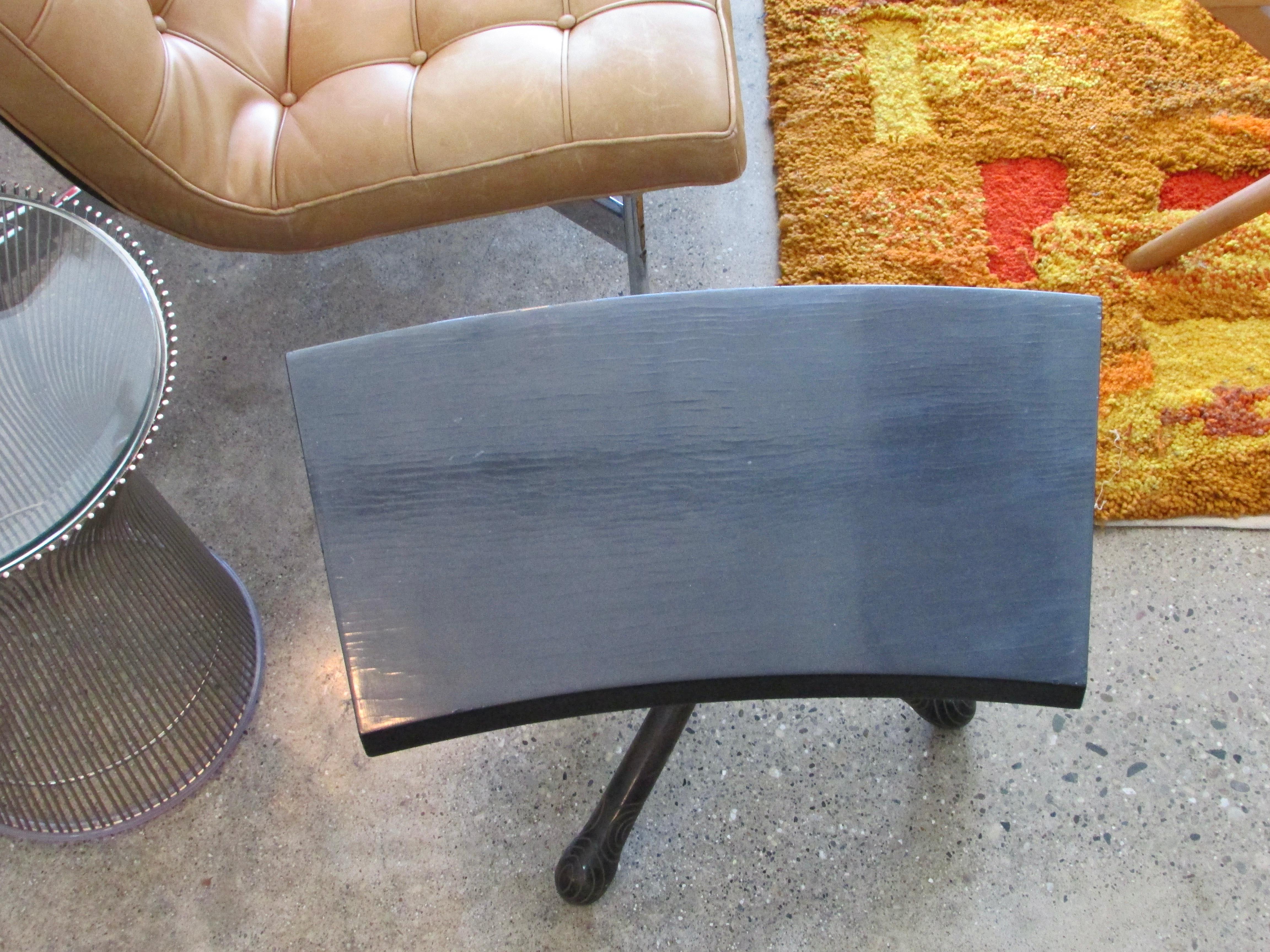 Carved Pair of Mildred Warder Occasional Tables