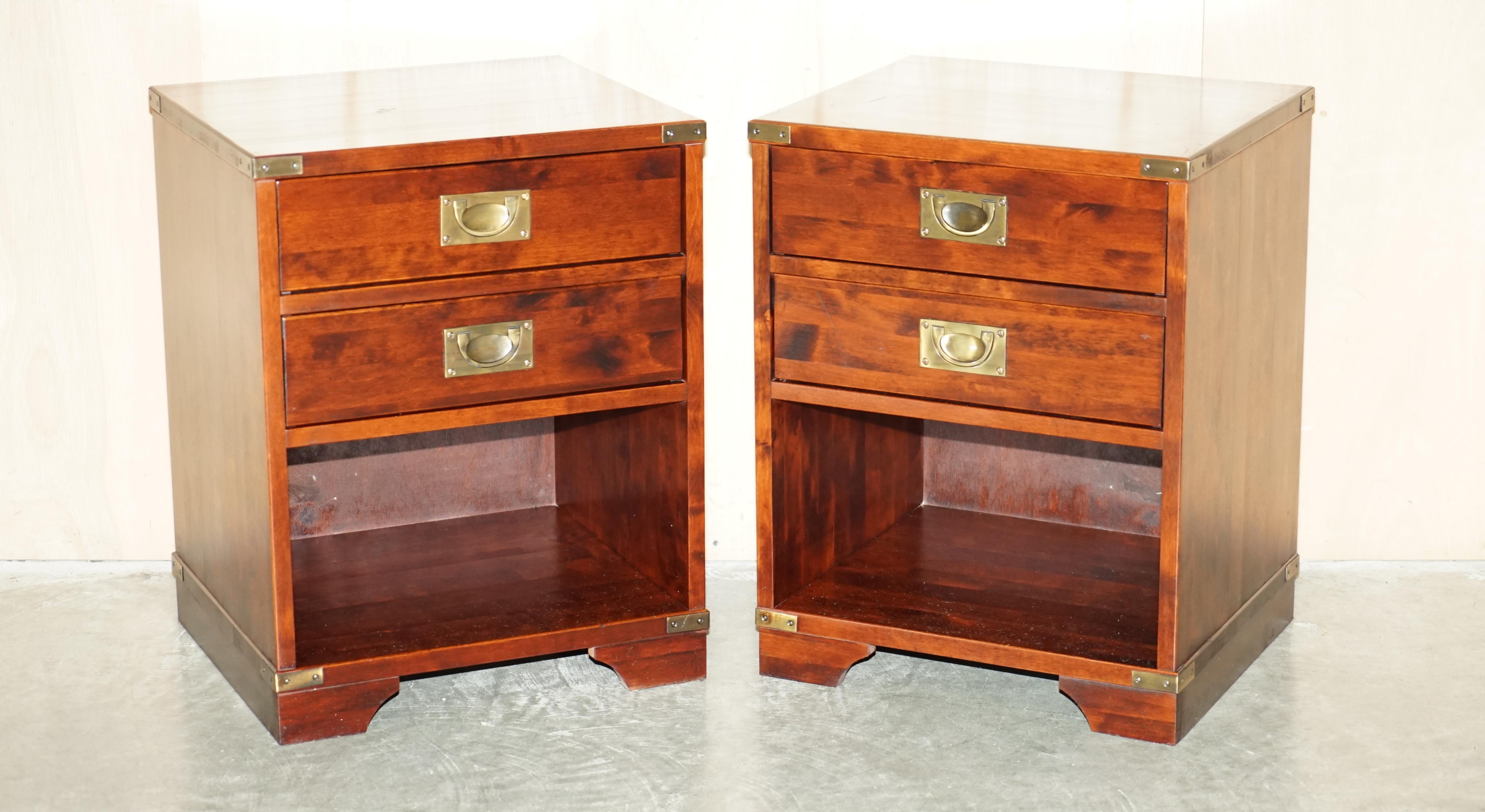 Royal House Antiques

Royal House Antiques is delighted to offer for sale this lovely pair of vintage hardwood & brass Military Campaign style side tables with drawers

Please note the delivery fee listed is just a guide, it covers within the M25