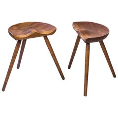 Pair of "milk" Stools Made in Denmark, 1950s