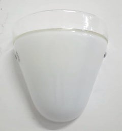 Pair of Milky White Sconces by Leucos, 3 Pairs Available