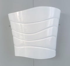 Pair of Milky White Sconces by Mazzega