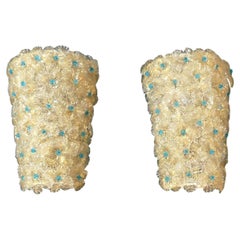Pair of Millefiori Sconces by Barovier e Toso
