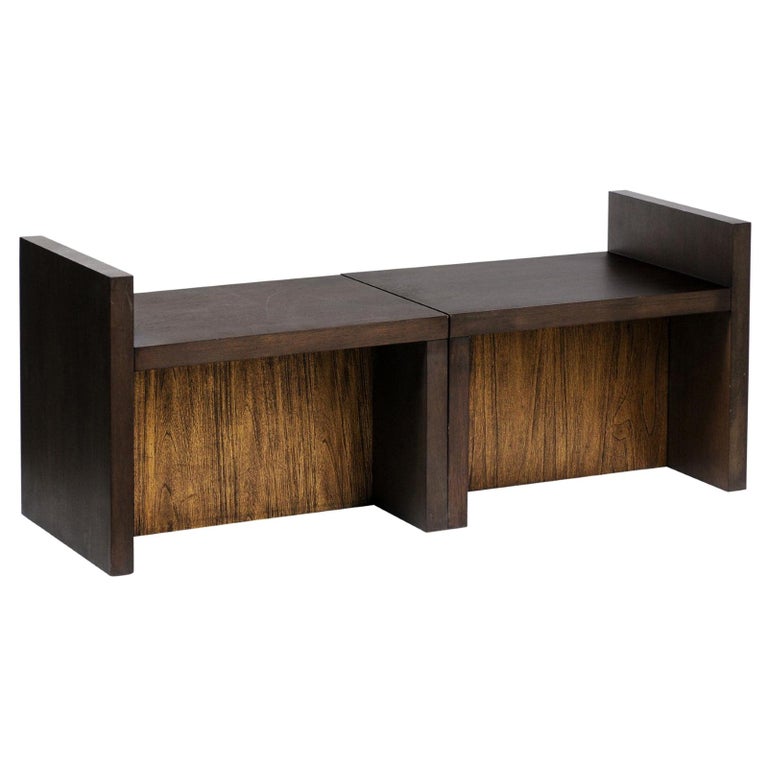 Pair of Milling Road Better Together Bench in Black by Kara Mann for