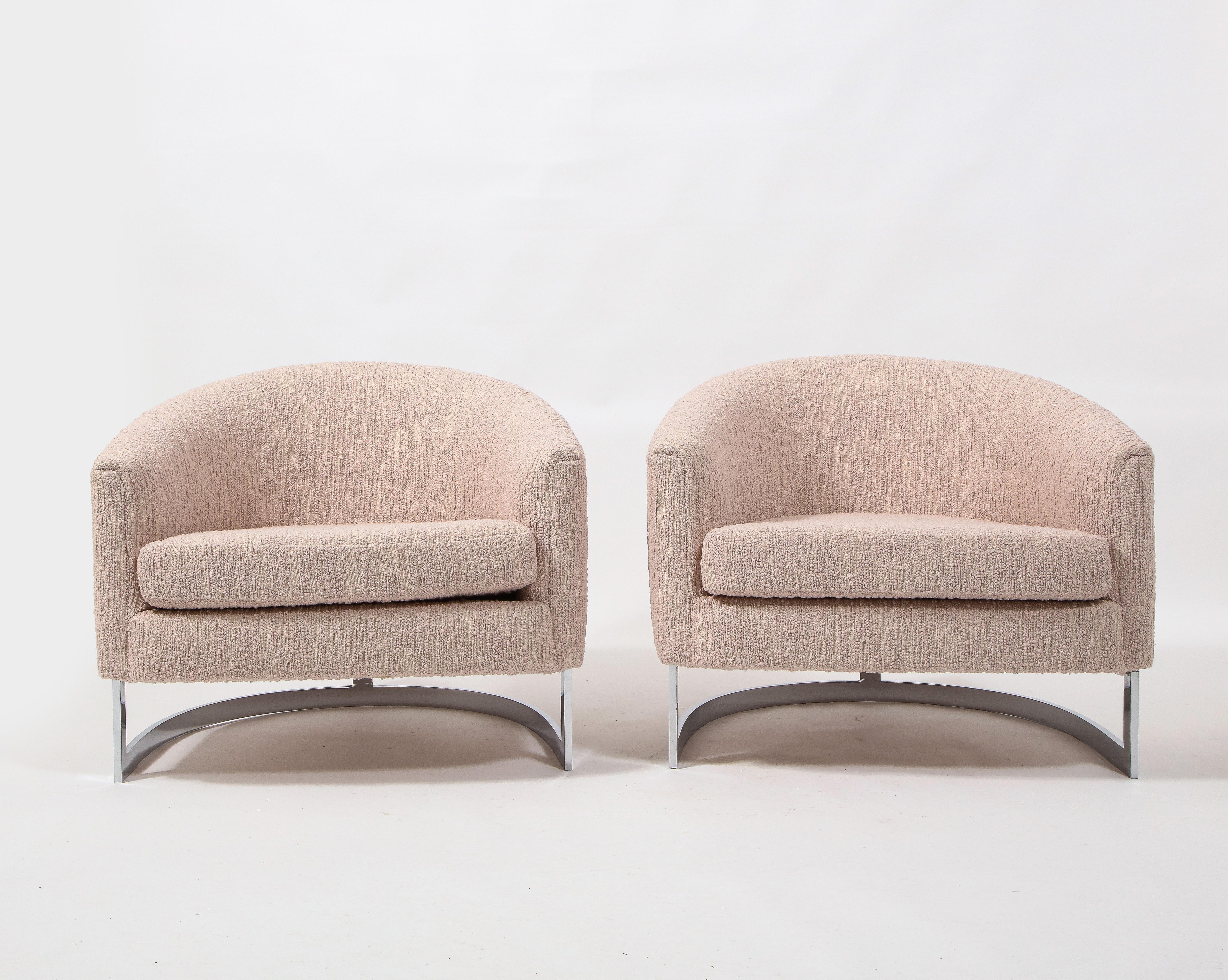 Pair of Finn Andersen for Selig Armchairs, USA, c. 1968 5
