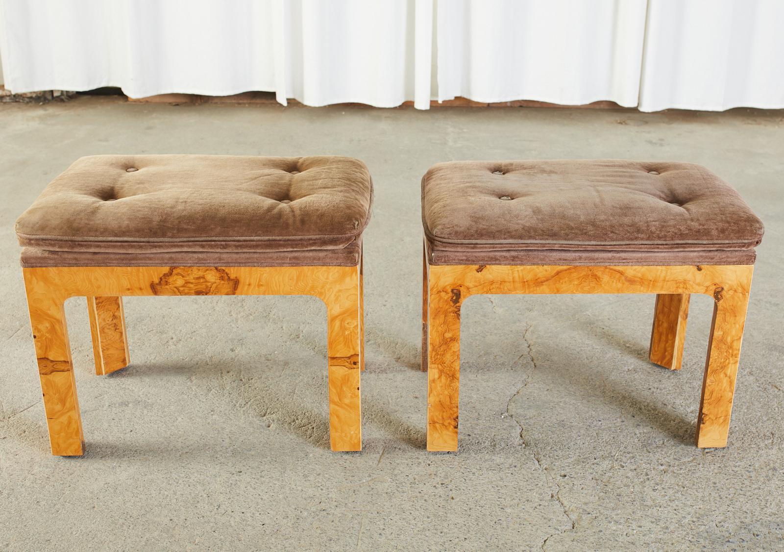 burl wood stool