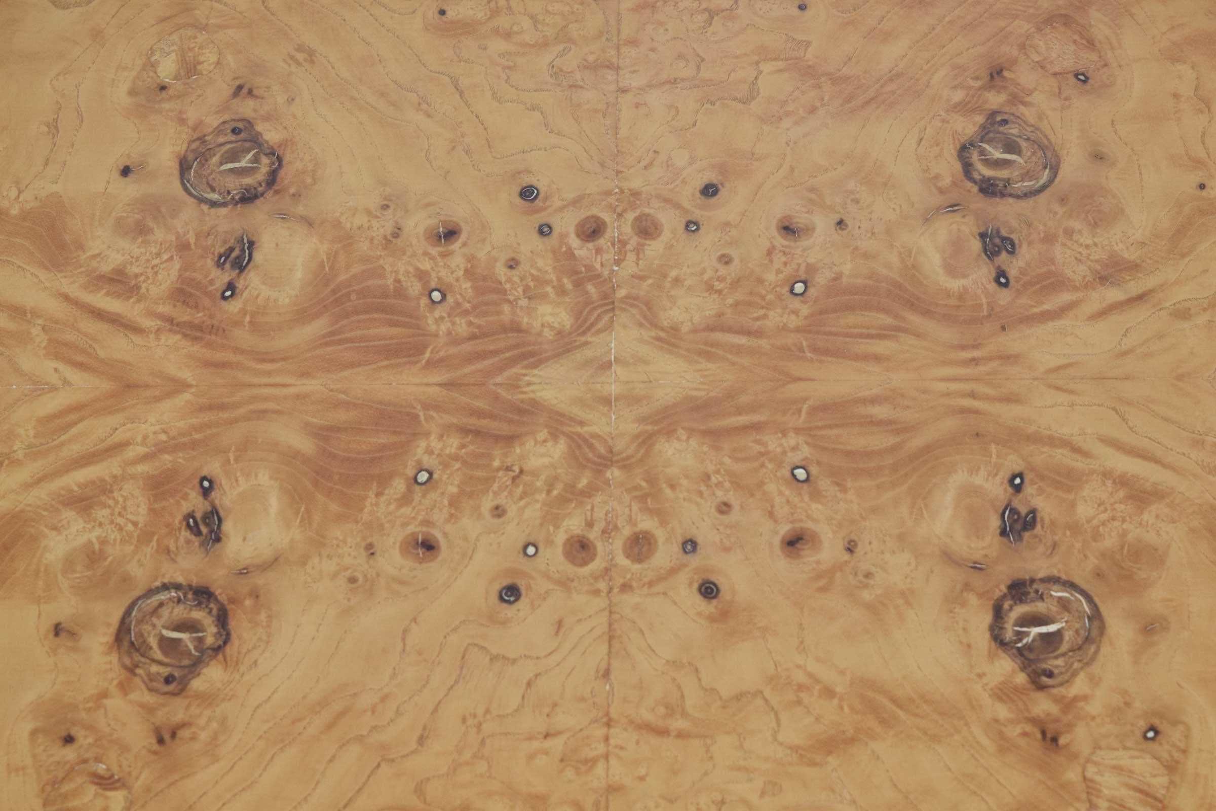 American Pair of Lane Burl Wood End Tables or Nightstands