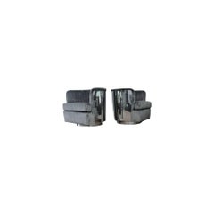 Pair of Milo Baughman Chrome Cased Swivel / Tilt Lounge Chairs for Thayer Coggin