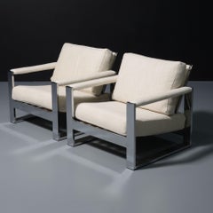 Paire de fauteuils de salon Milo Baughman CHUNKY MILO