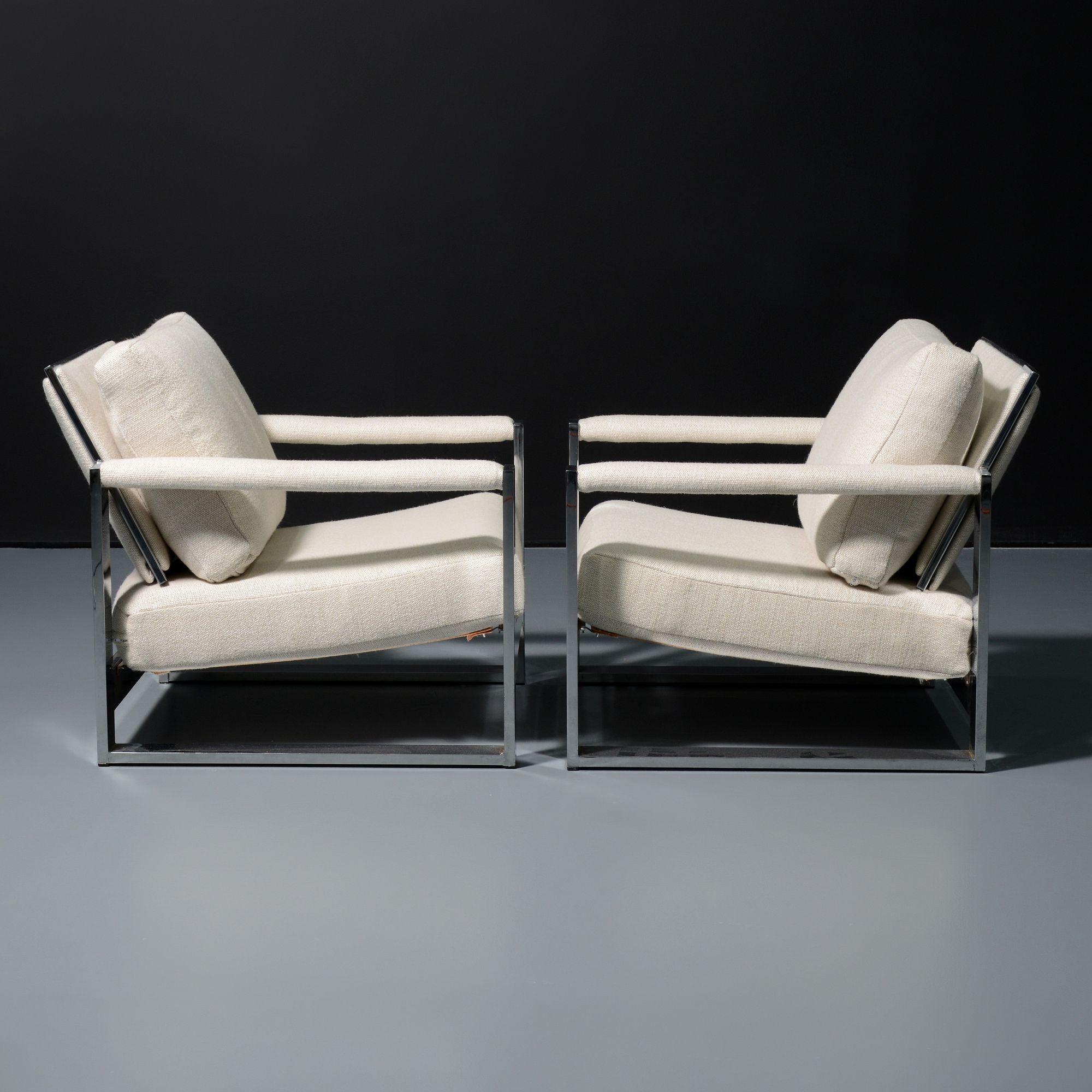 20th Century Pair of Milo Baughman CHUNKY MILO Lounge Chairs