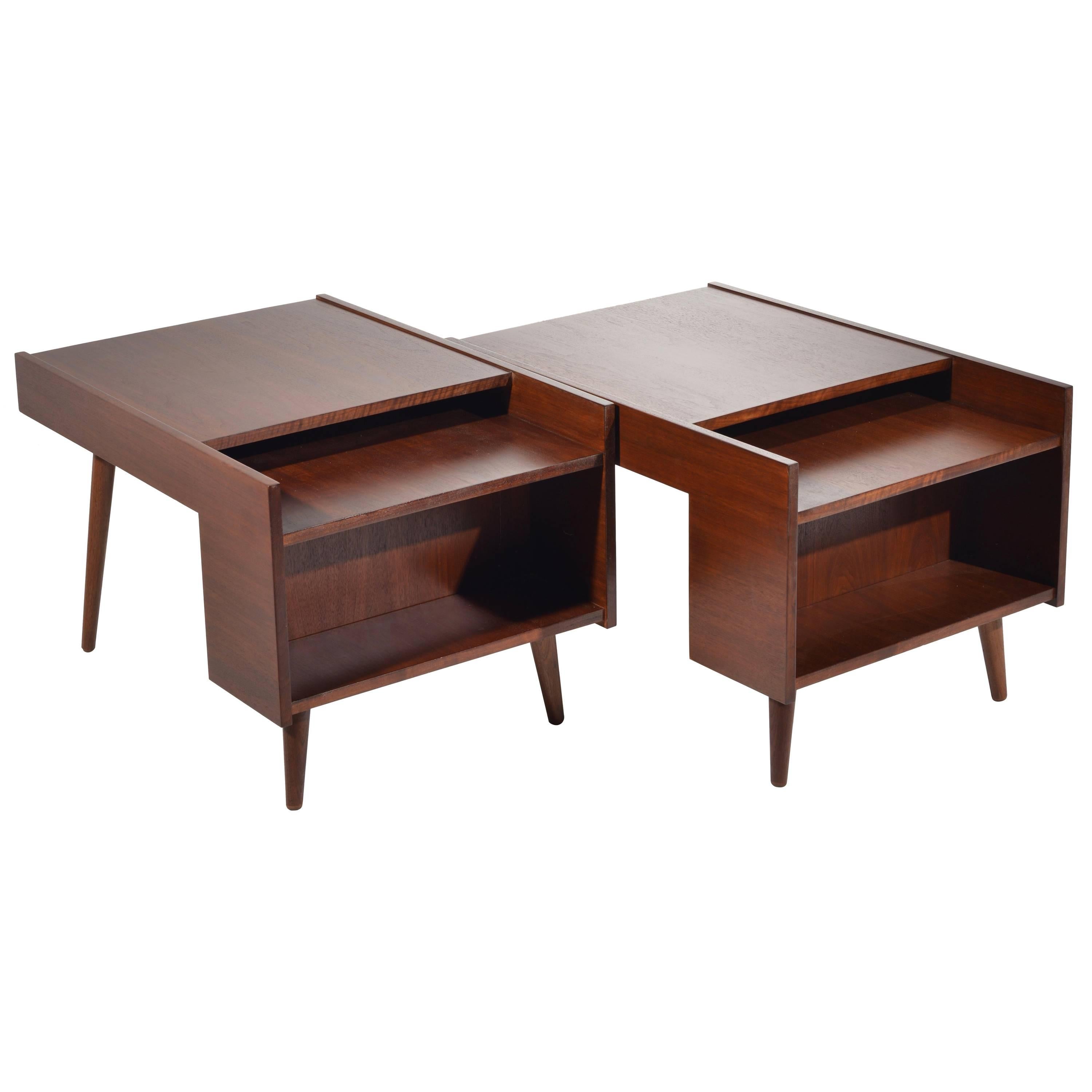 Pair of Milo Baughman End Tables for Glenn of California For Sale