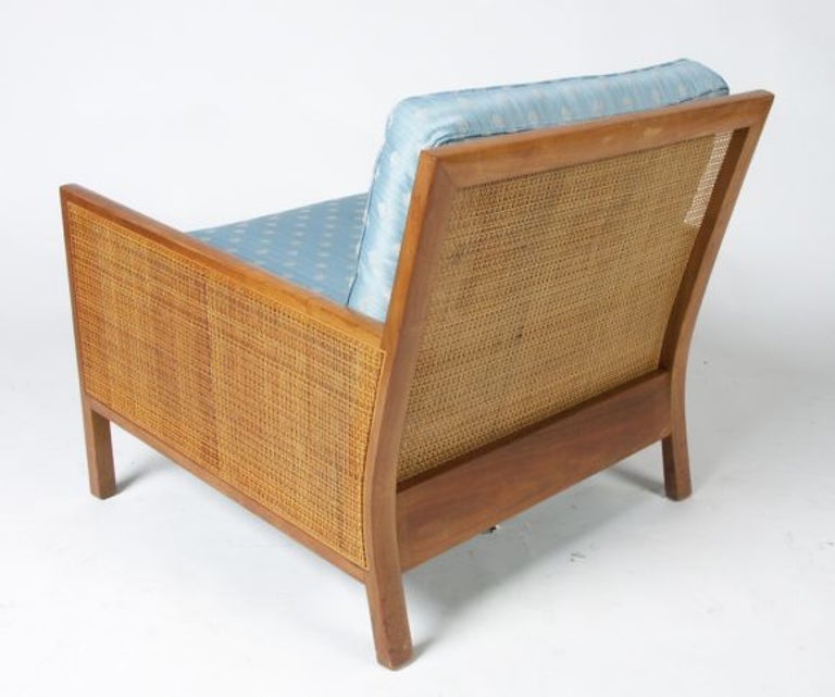 American Pair of Milo Baughman for Arch Gordon Mid-Century Club Chairs with Cane Panels For Sale