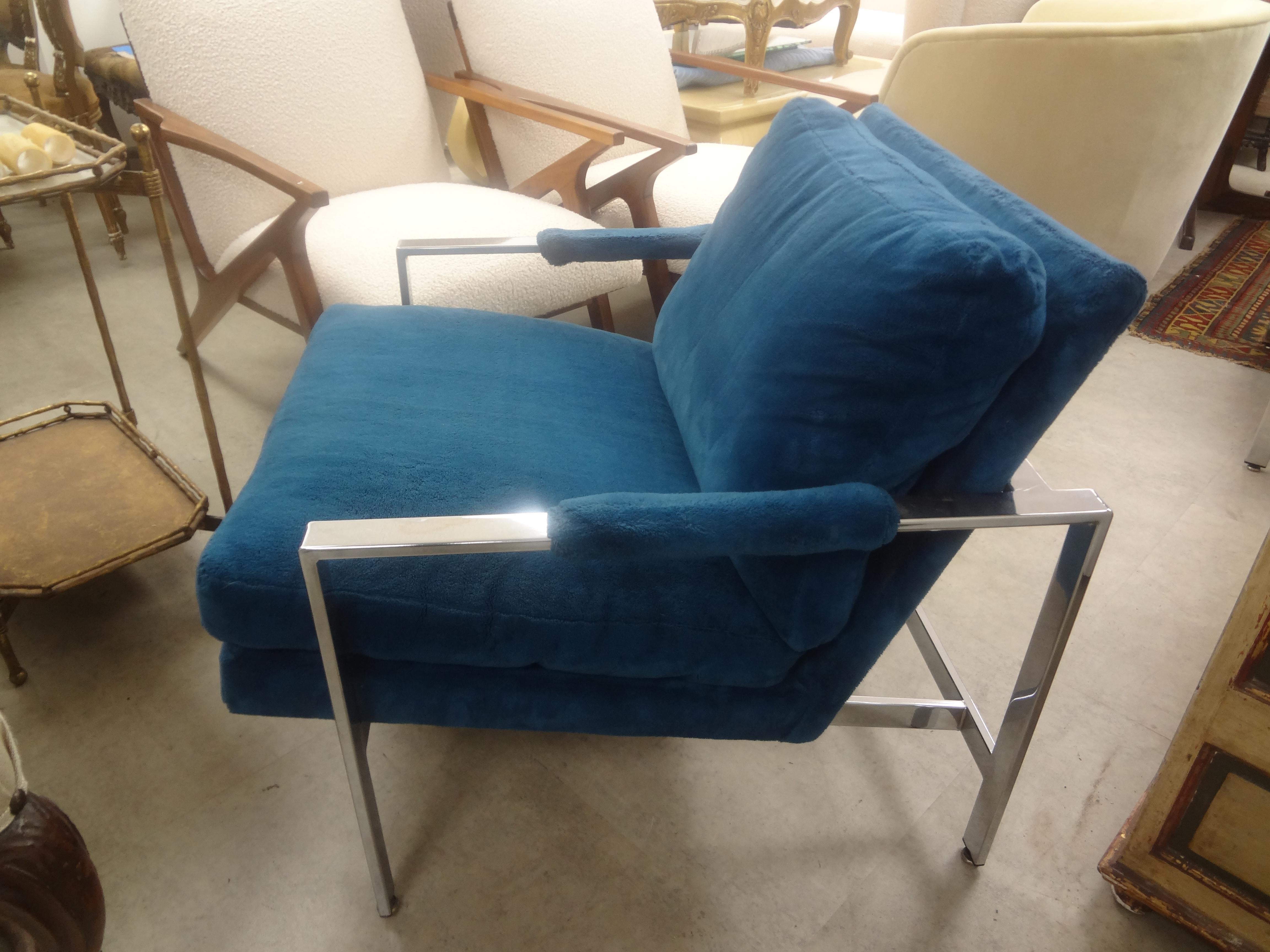 Paire de fauteuils de salon chromés de Milo Baughman pour Thayer Coggin en vente 3