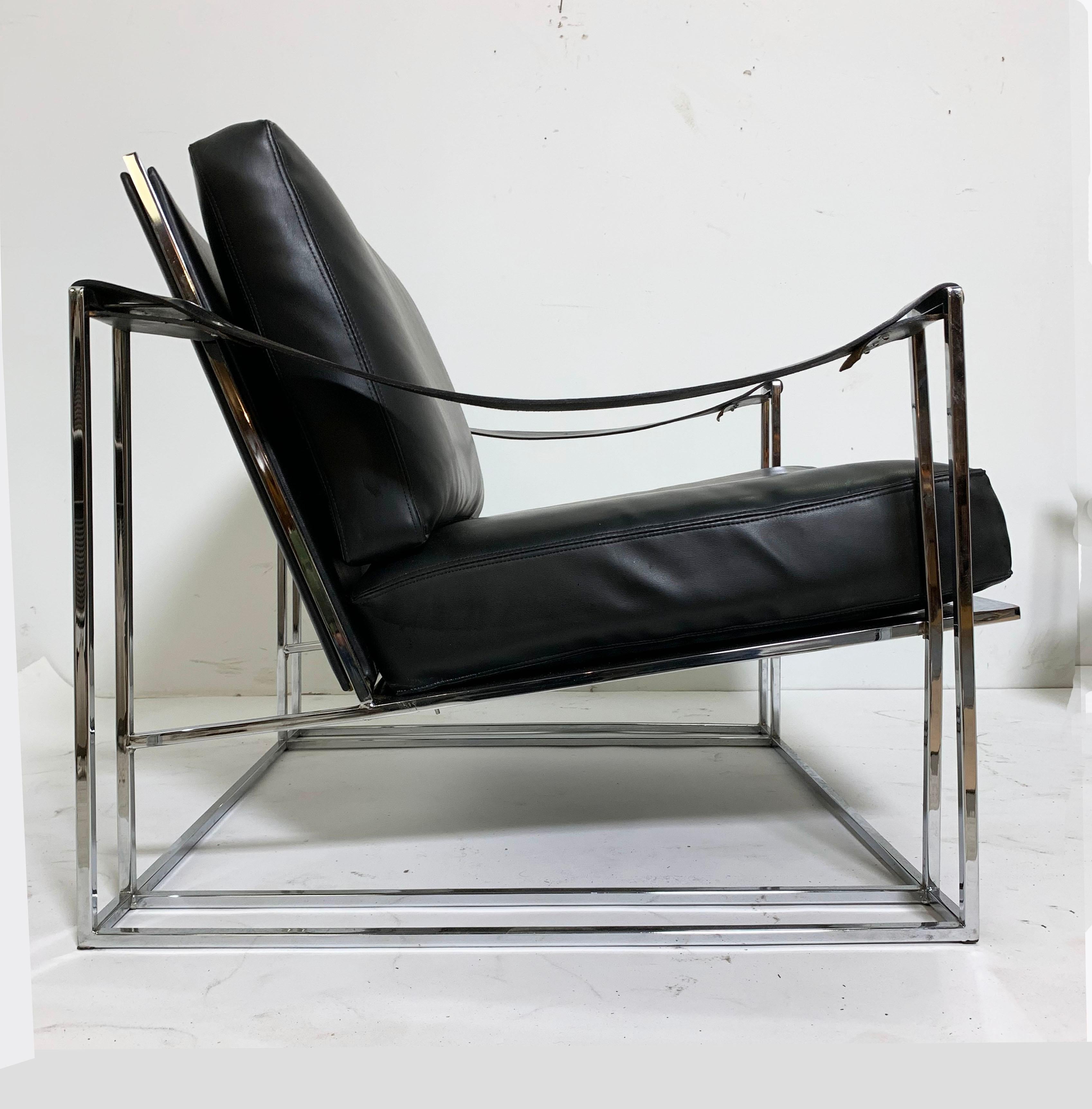 Mid-Century Modern Pair of Milo Baughman for Thayer Coggin Model 1233 Lounge Chairs, circa 1972