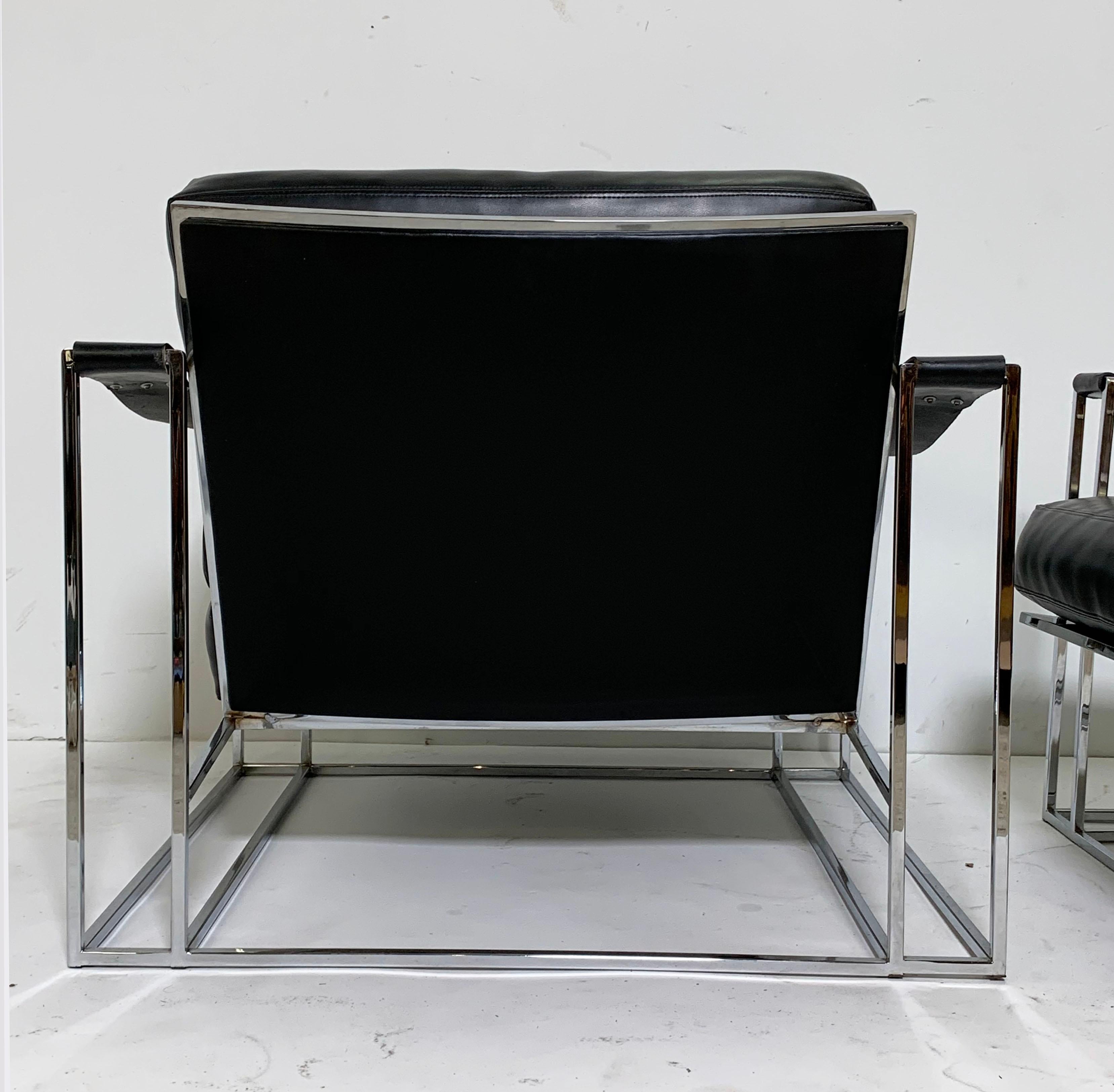 Pair of Milo Baughman for Thayer Coggin Model 1233 Lounge Chairs, circa 1972 1