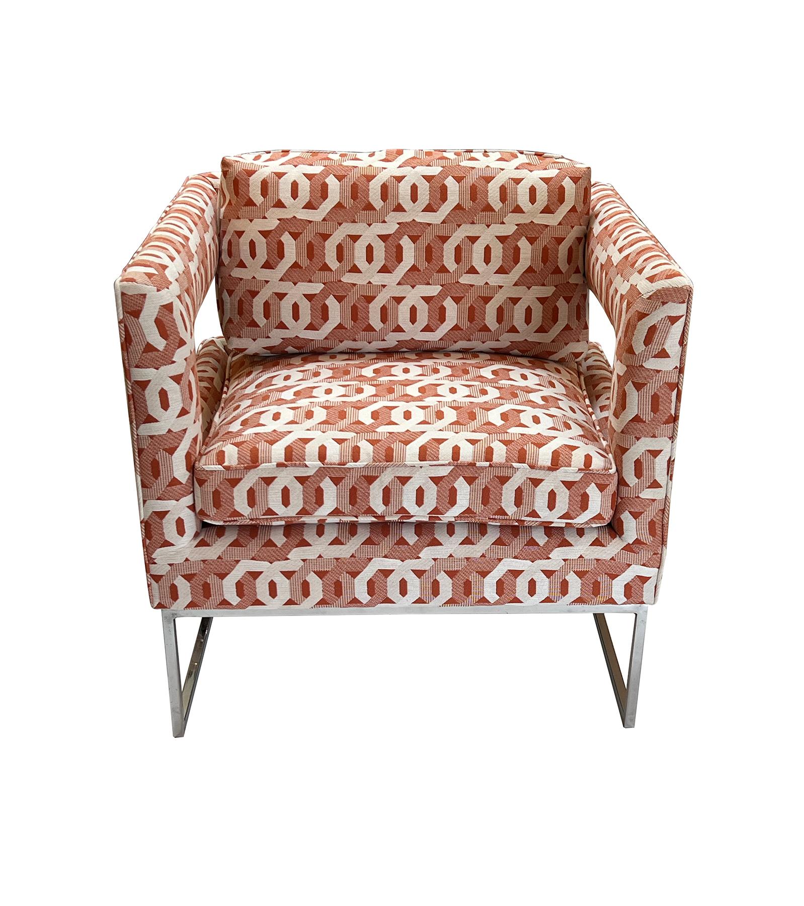 Moderne Paire de chaises élégantes à dossier ouvert et découpes de Milo Baughman pour Thayer Coggin en vente