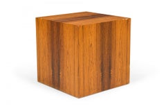 Pair of Milo Baughman for Thayer Coggin Rosewood Veneer Cube End / Side Tables