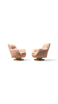Pair of Milo Baughman for Thayer Coggin Swivel / Tilt Lounge Chairs