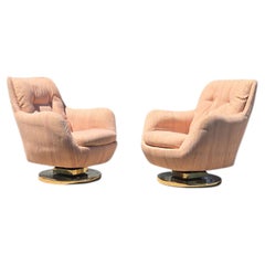 Pair of Milo Baughman for Thayer Coggin Swivel / Tilt Lounge Chairs